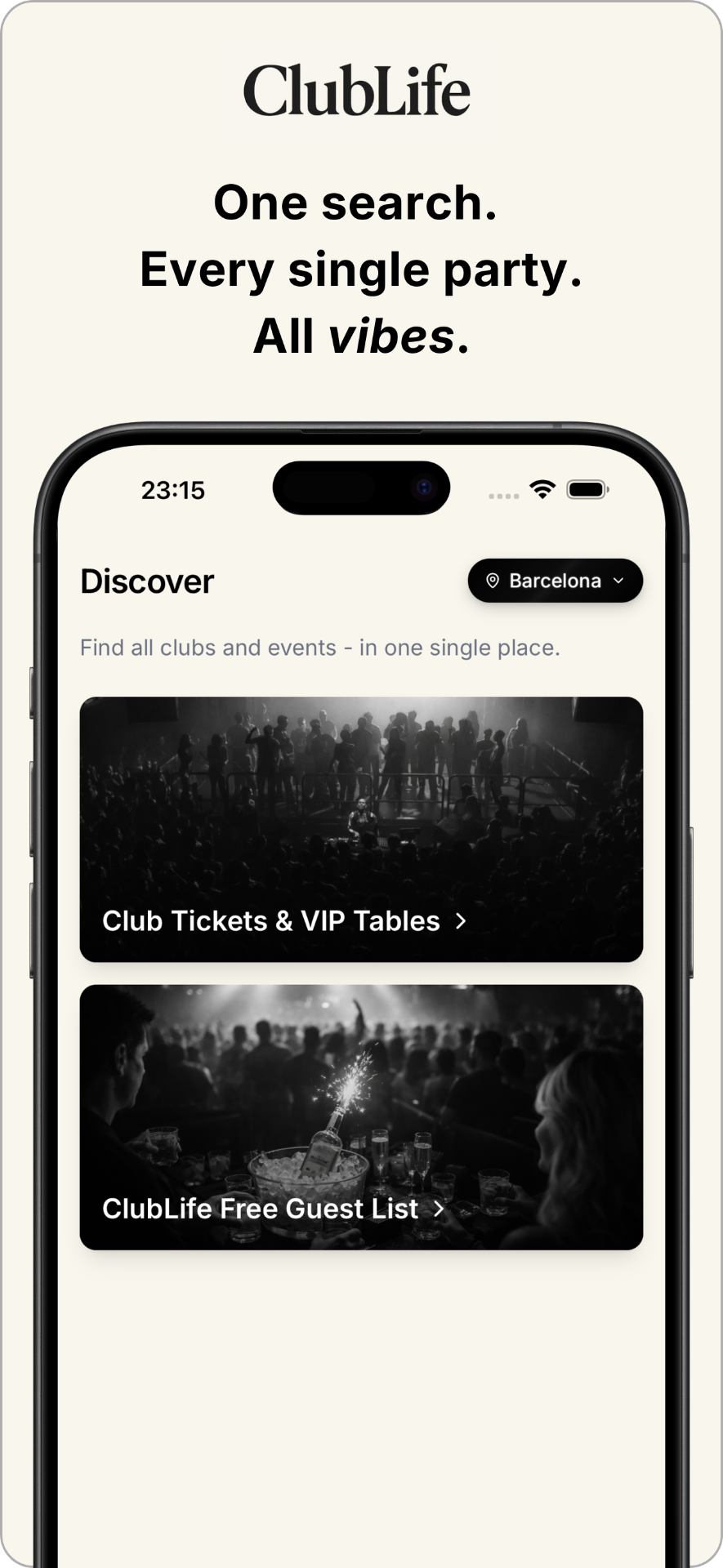 ClubLife - Discover all clubs and events in one place