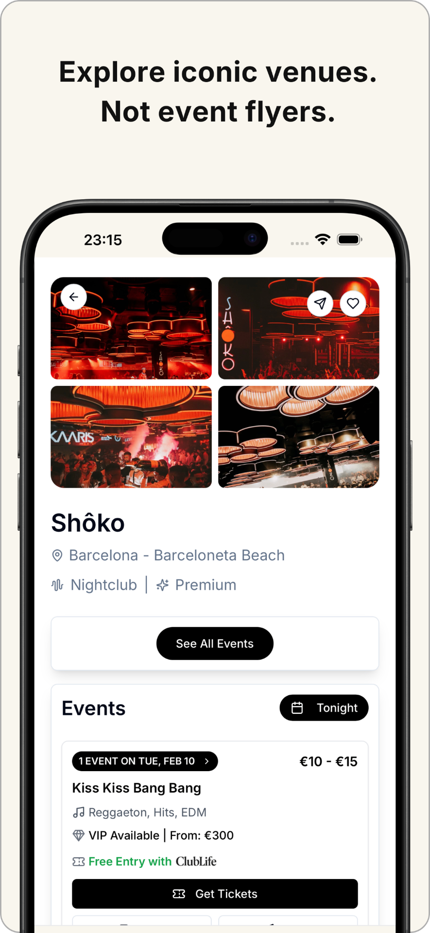 ClubLife - Explore iconic venues