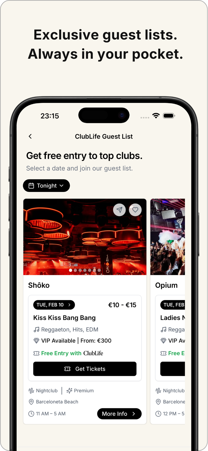 ClubLife - Exclusive guest lists